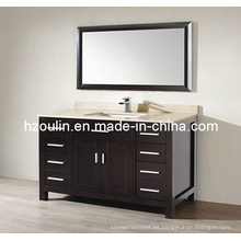 Mueble de baño de madera superior de mármol expreso (BA-1125)